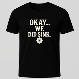 We Did Sink T Shirt Gift For Boat Owner