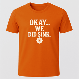 We Did Sink T Shirt Gift For Boat Owner