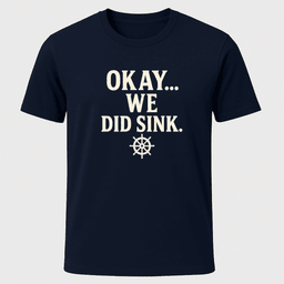 We Did Sink T Shirt Gift For Boat Owner