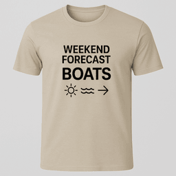 Weekend Forecast Boats T Shirt Gift For Boat Owner
