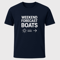 Weekend Forecast Boats T Shirt Gift For Boat Owner