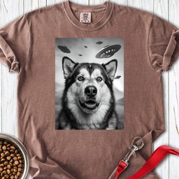 Alaskan Malamute Ufo Premium Tee Gift For Dog Lover