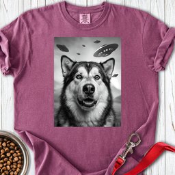 Alaskan Malamute Ufo Premium Tee Gift For Dog Lover