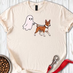 Basenji Ghost Walk T Shirt Gift For Dog Lover