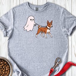 Basenji Ghost Walk T Shirt Gift For Dog Lover