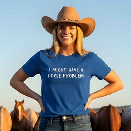 I Might Have A Horse Problem T Shirt Gift For Horse Lover