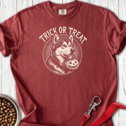 Alaskan Malamute Trick Or Treat Premium Tee Gift For Dog Lover