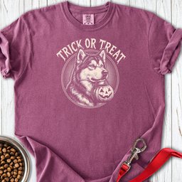 Alaskan Malamute Trick Or Treat Premium Tee Gift For Dog Lover