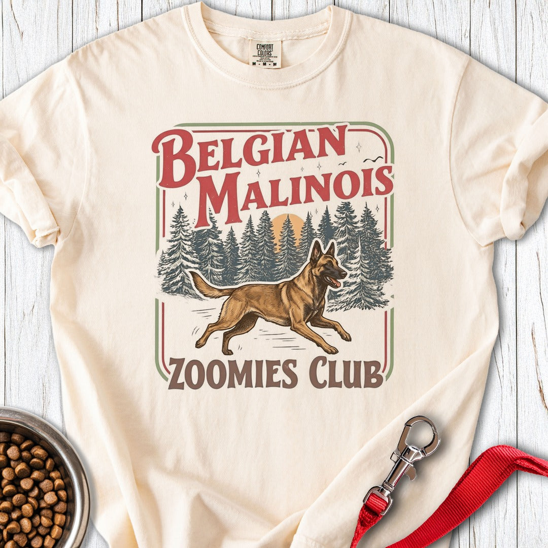 Belgian Malinois Zoomies Club Premium Tee Gift For Dog Lover
