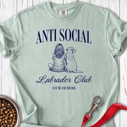 Anti Social Lab Club Premium Tee Gift For Dog Lover