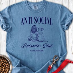 Anti Social Lab Club Premium Tee Gift For Dog Lover