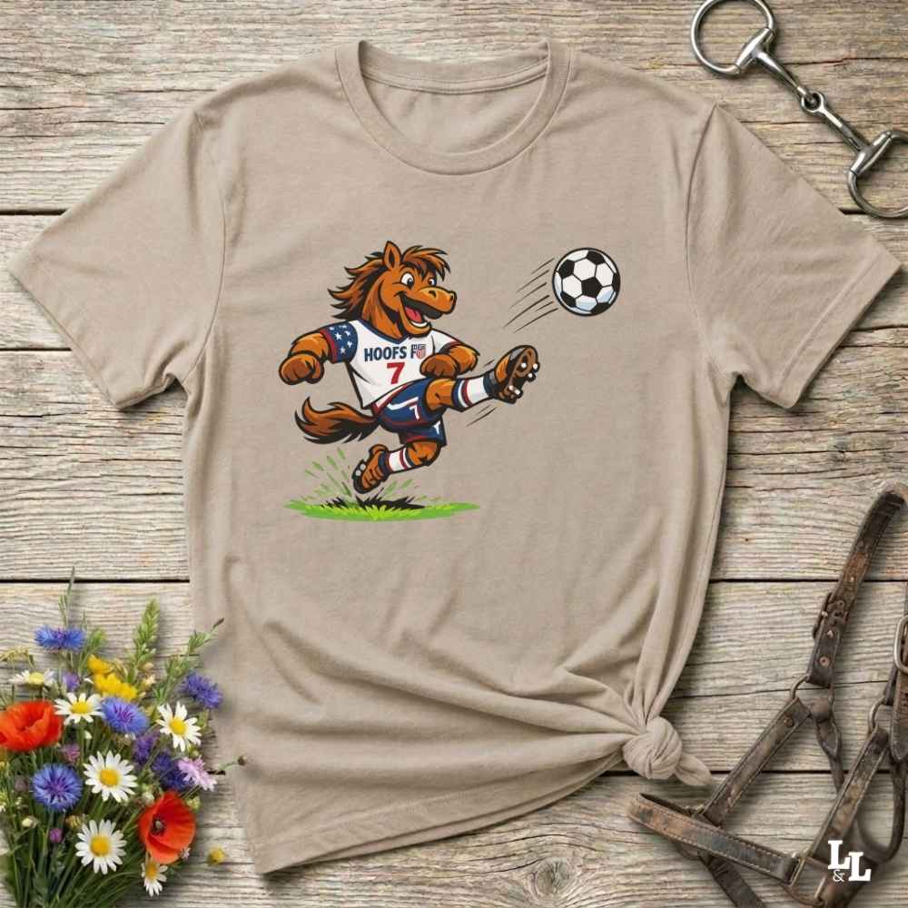 Horse Playing Soccer T Shirt Gift For Horse Lover
