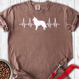 Belgian Tervuren Heartbeat Premium Tee Gift For Dog Lover