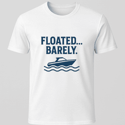 Floated Barely T Shirt Gift For Boat Owner