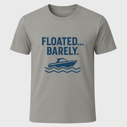 Floated Barely T Shirt Gift For Boat Owner