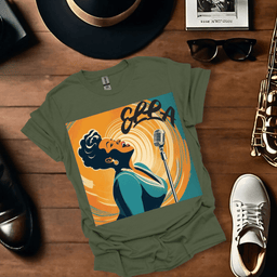 Ella Fitzgerald 50s T Shirt Gift For Music Lover