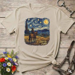 Starry Rides T Shirt Gift For Horse Lover