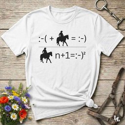 Advanced Maths Cowboy T Shirt Gift For Horse Lover