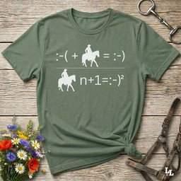 Advanced Maths Cowboy T Shirt Gift For Horse Lover