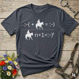 Advanced Maths Cowboy T Shirt Gift For Horse Lover