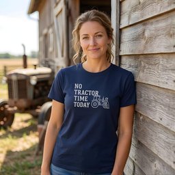 No Tractor Time Today T Shirt Gift For Horse Lover