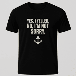 No Regrets T Shirt Gift For Boat Owner
