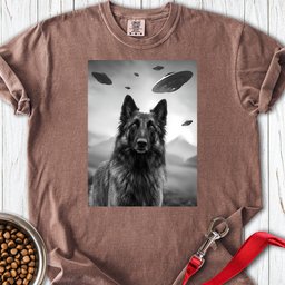 Belgian Tervuren Ufo Premium Tee Gift For Dog Lover
