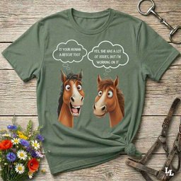 Human Rescue T Shirt Gift For Horse Lover