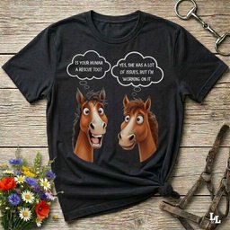 Human Rescue T Shirt Gift For Horse Lover