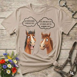 Human Rescue T Shirt Gift For Horse Lover