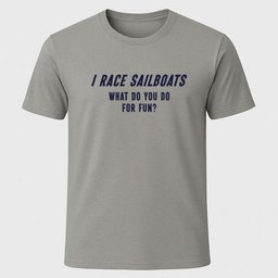 I Race Sailboats T Shirt Gift For Boat Owner