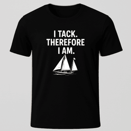 I Tack T Shirt Gift For Boat Owner