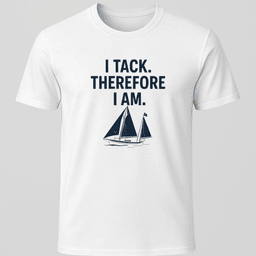 I Tack T Shirt Gift For Boat Owner