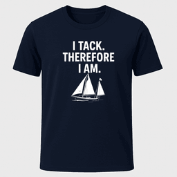 I Tack T Shirt Gift For Boat Owner