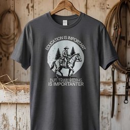 Education Is Important T Shirt Gift For Horse Lover