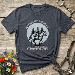 Education Is Important T Shirt Gift For Horse Lover
