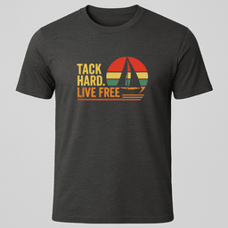 Live Free Retro T Shirt Gift For Boat Owner