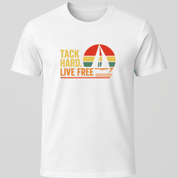 Live Free Retro T Shirt Gift For Boat Owner