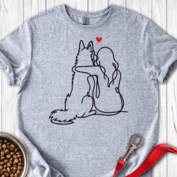 Belgian Tervuren Lineart T Shirt Gift For Dog Lover