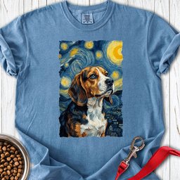 Beagle Van Gogh Premium Tee Gift For Dog Lover