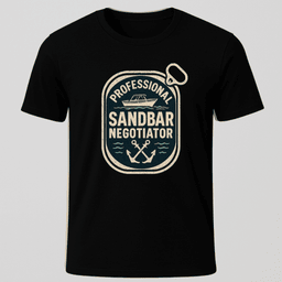 Sandbar Tin T Shirt Gift For Boat Owner