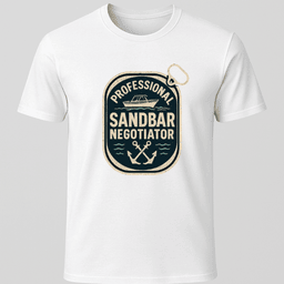 Sandbar Tin T Shirt Gift For Boat Owner