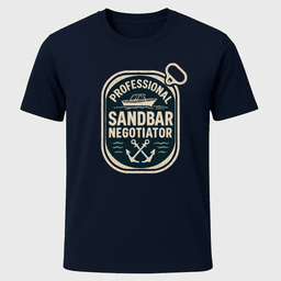 Sandbar Tin T Shirt Gift For Boat Owner