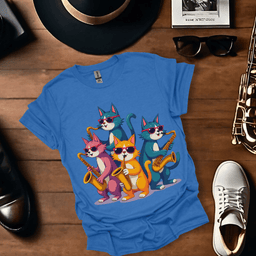 Jazz Cats T Shirt Gift For Music Lover