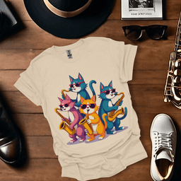 Jazz Cats T Shirt Gift For Music Lover
