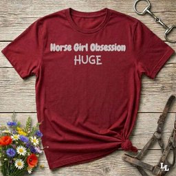 Horse Girl Obsession T Shirt Gift For Horse Lover