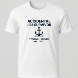 Jibe Survivor T Shirt Gift For Boat Owner