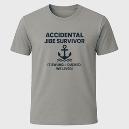 Jibe Survivor T Shirt Gift For Boat Owner