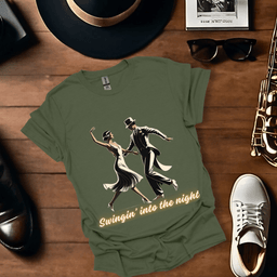 Swingin Into The Night T Shirt Gift For Music Lover