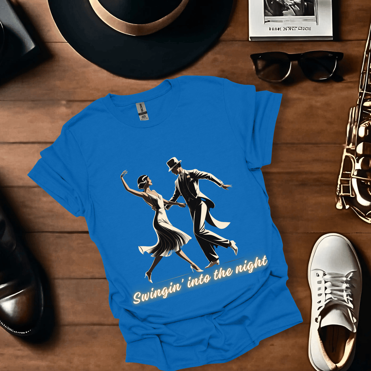 Swingin Into The Night T Shirt Gift For Music Lover